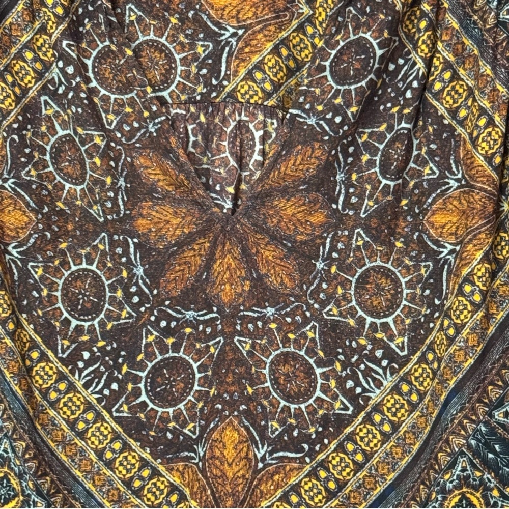 Free People Little Runaway Medallion Bohemian Print Women's Top‎ XS - Picture 2 of 10
